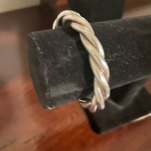 Retired SILPADA 925 Sterling Silver Vintage Shiny Smooth Twist Bracelet - BT6299